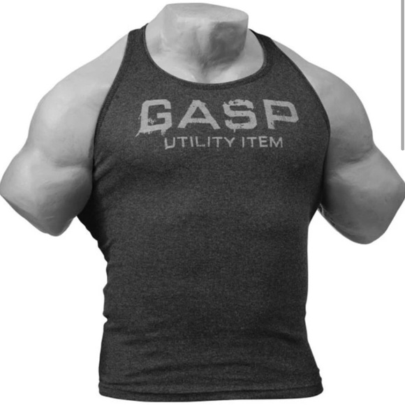 GASP Ribbed T-Back Tank